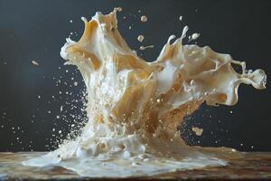 Creamy Liquid Explosion Dramatic Splash Artistic photo