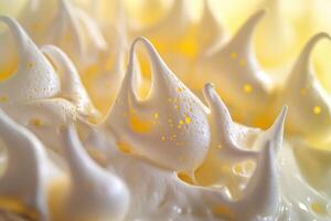 Whipped Cream Texture Close Up Abstract Design photo