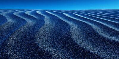 Rippled Desert Dunes Blue Sand Texture Arid Landscape Nature Background photo