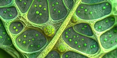 Microscopic Leaf Structure Chloroplasts Photosynthesis Botany Science photo