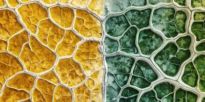 High Resolution Plant Cell Structure Drought Stress Comparison photo