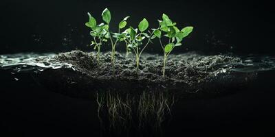 Seedling Growth Time Lapse Roots Shoots Plants Nature Soil Water Sprout Agriculture Ecology Botany photo