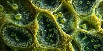Microscopic Chloroplast Granum Thylakoid 8K Cell Structure photo