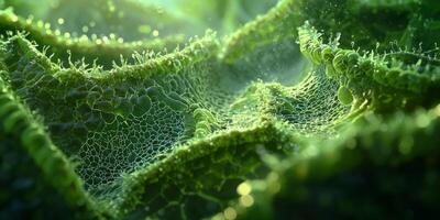 Microscopic Leaf Stomata Water Vapor Green Textures High Resolution photo