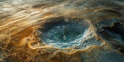 Microscopic Water Cycle Evaporation Condensation Precipitation photo