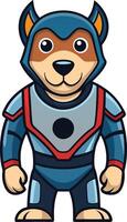 dog robot design vector