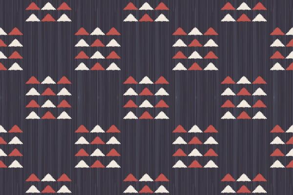 Fabric ikat pattern art. Geometric ethnic seamless pattern traditional. American, Mexican style. Design for background, fabric, clothing, carpet, textile, batik, embroidery.