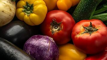 Bright Close-Up of Vegetables Captured in Stunning Studio Lighting photo