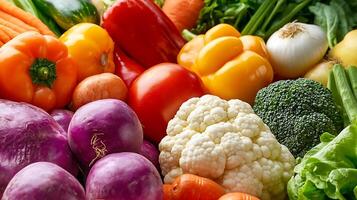 Vibrant Vegetables in Studio-Captured Close-Up Photography Excellence photo
