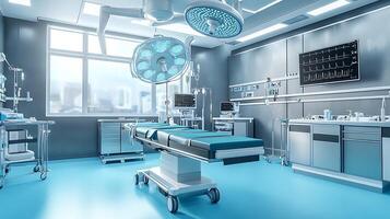 State-of-the-Art Medical Technology in a High-Tech Operating Suite photo