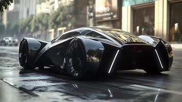 Elegant and Innovative Design Captured in a Modern Car Close-Up photo