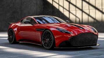 Sleek Close-Up of a Modern Car with Intricate Automotive Features photo