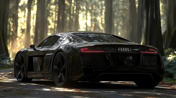 Elegance and Innovation Highlighted in Close-Up Modern Car Photography photo
