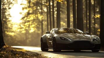 Perfectly Capturing the Precision and Elegance of a Modern Car photo