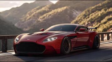 Capturing the Automotive Precision of a Modern Car in Close-Up photo