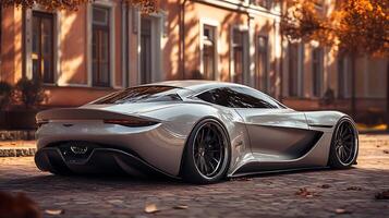 Sleek Close-Up of a Modern Car Showcasing Innovation and Precision photo