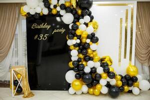 multi-colored balloons for a cheerful holiday photo