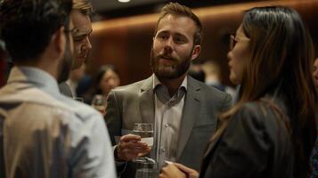 A Toast To Connection at the Evening Networking Event photo