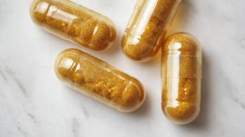 Capsules of Healthy Keto Diet Supplements photo