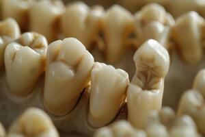 Clinical View of Human Teeth, Emphasizing the Health and Structure of Dentition photo
