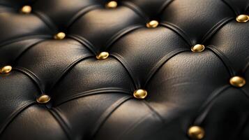 An In-Depth Look at Leather Upholstery Embellished with Studs photo