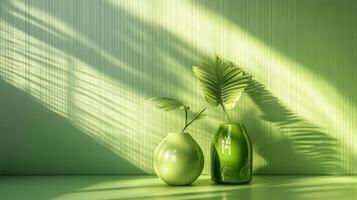 High-Quality Green Gradient with Metallic Sheen Ideal for Graphic Design and Digital Art Usage photo