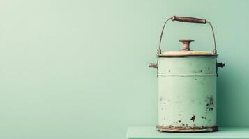 Traditional Butter Churn Displaying Craftsmanship and Heritage in Culinary Arts photo