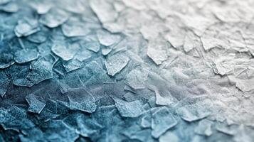 Abstract Close-up of Icy Blue and White Crystalline Texture photo