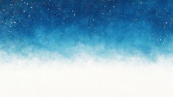 Abstract Blue and White Gradient with Scattered White Spots photo