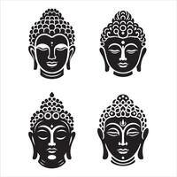 The Serene Silence of Buddha vector