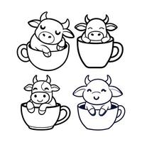 Cattles Cup of Calm vector