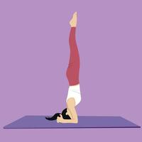 yoga pose extended side angle pose vector