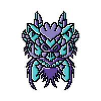 Pixel art monsters abstract colorful vector