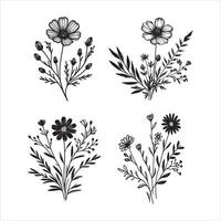 Harmony in the Wildflower Field vector