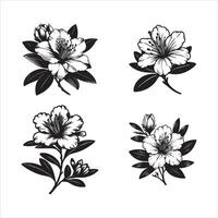 Azalea Gardens Nature s Canvas of Color vector