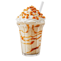 3D Realistic Milkshake Food for Clear Background Use png