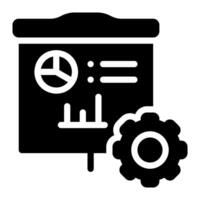 presentation and management glyph icon vector