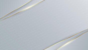 Premium grey background with luxury gold line elements. vector