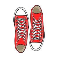 Red Shoe Low Image And Illustration vector