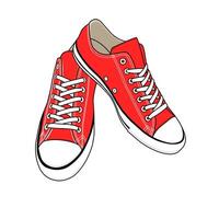 Shoe Low Image And Illustration on White Background vector