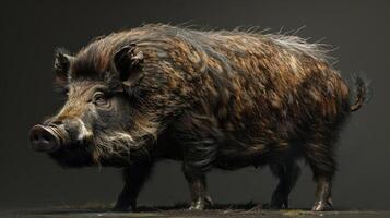 a pig with a swirling effect around it photo