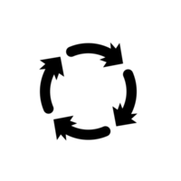 simple turn shape pointer Arrow flat design png