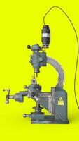 advanced machine with yellow background photo