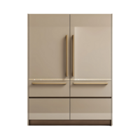 Modern Refrigerator with Elegant Design on Transparent Background png