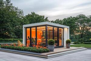 Eco Friendly Modern Container Design for Sustainable Architecture photo
