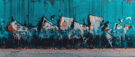 Vibrant Expressionist Painting with Dynamic Brushstrokes and Captivating Color Interplay photo