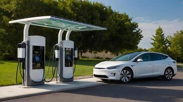 Tesla's new supercharger network is now open to the public photo
