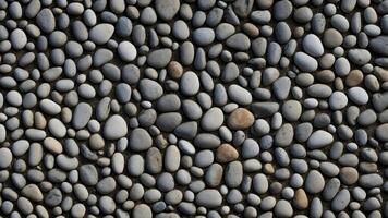 A close up of a large pile of pebbles photo