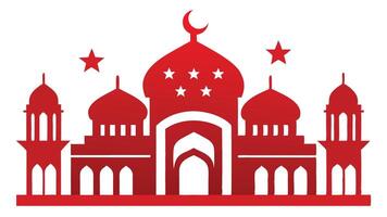 Shab e Barat Islamic night greeting card with arabesque border and moon frame vector