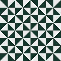 Geometric seamless pattern with White and green triangles. vector
